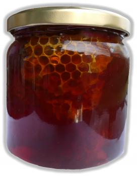 Honigwabe im Glas (500g)